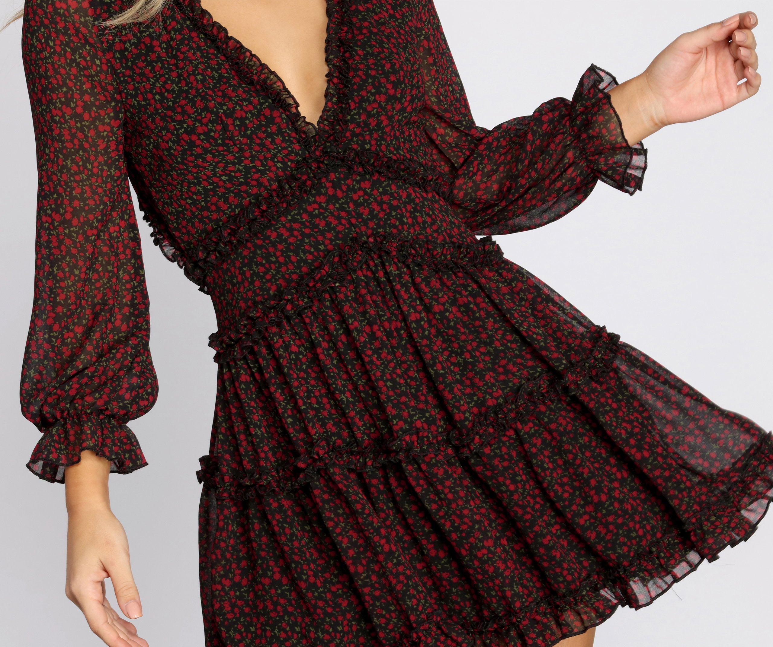 Romancing Ruffles Skater Dress