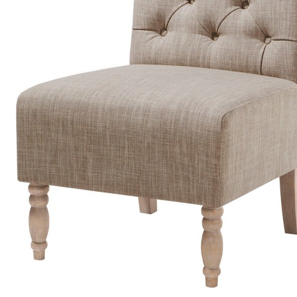 Madison Park Lina Tufted Armless Slipper Chair