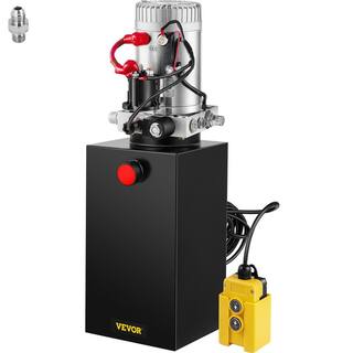 VEVOR 12-Volt DC 10 qt. Hydraulic Pump Hydraulic Power Unit Single Acting 3200 PSI Hydraulic Pump Hydraulic Pump 10LCZYYBTXDZY0001V0