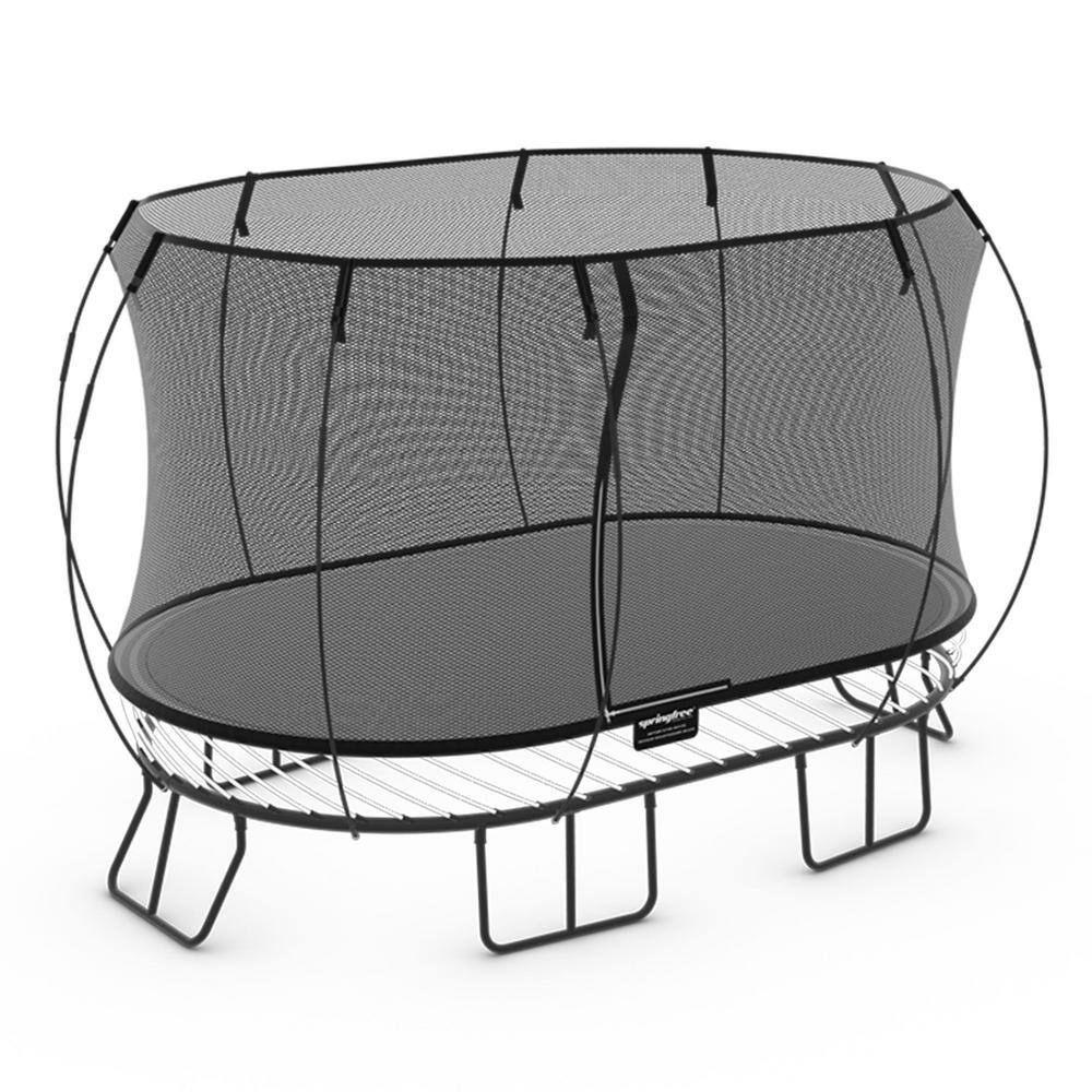 SPRINGFREE Kids 8 ft. x 13 ft. Outdoor Large Oval Trampoline with Enclosure O92