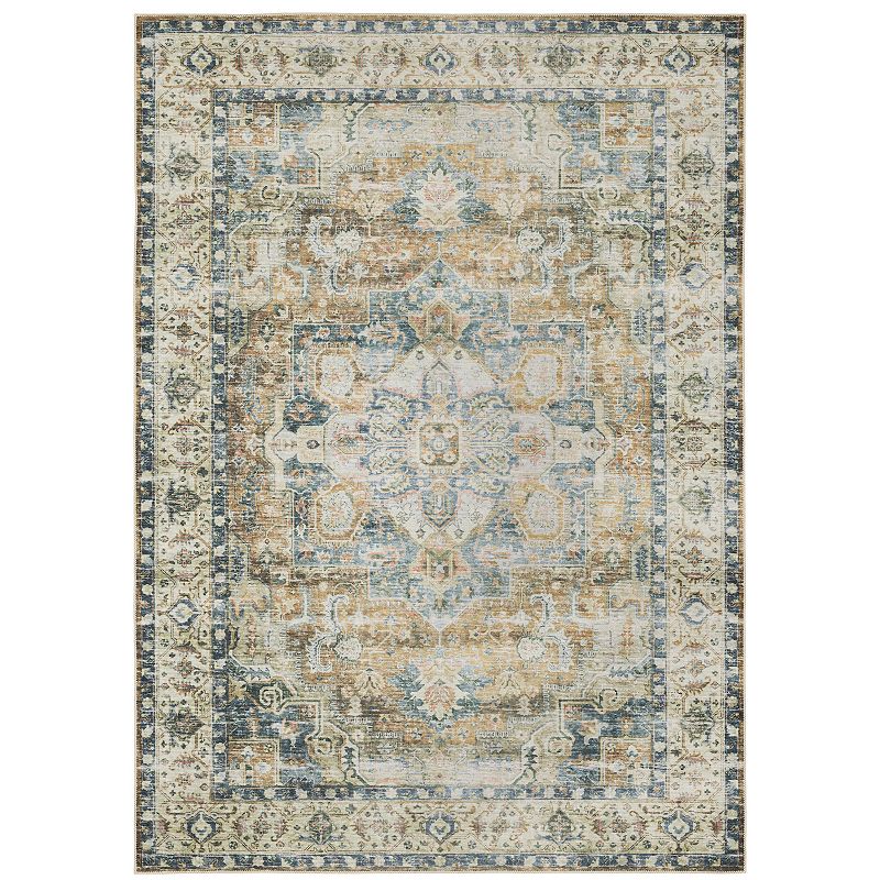 StyleHaven Clarissa Washable Center Medallion Area Rug