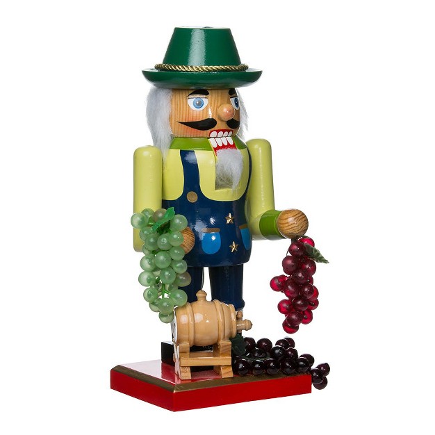 Wooden Winemaker Nutcracker