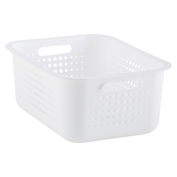 White Nordic Storage Baskets with Handles