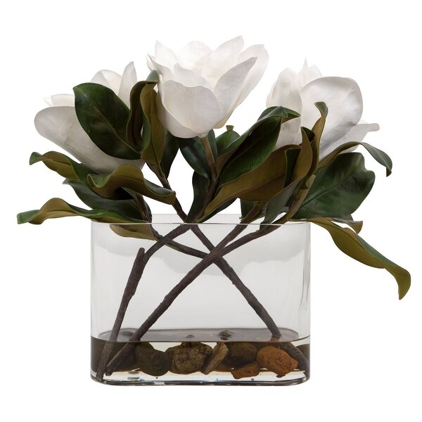 Magnolia Floral Tabletop Artificial Centerpiece