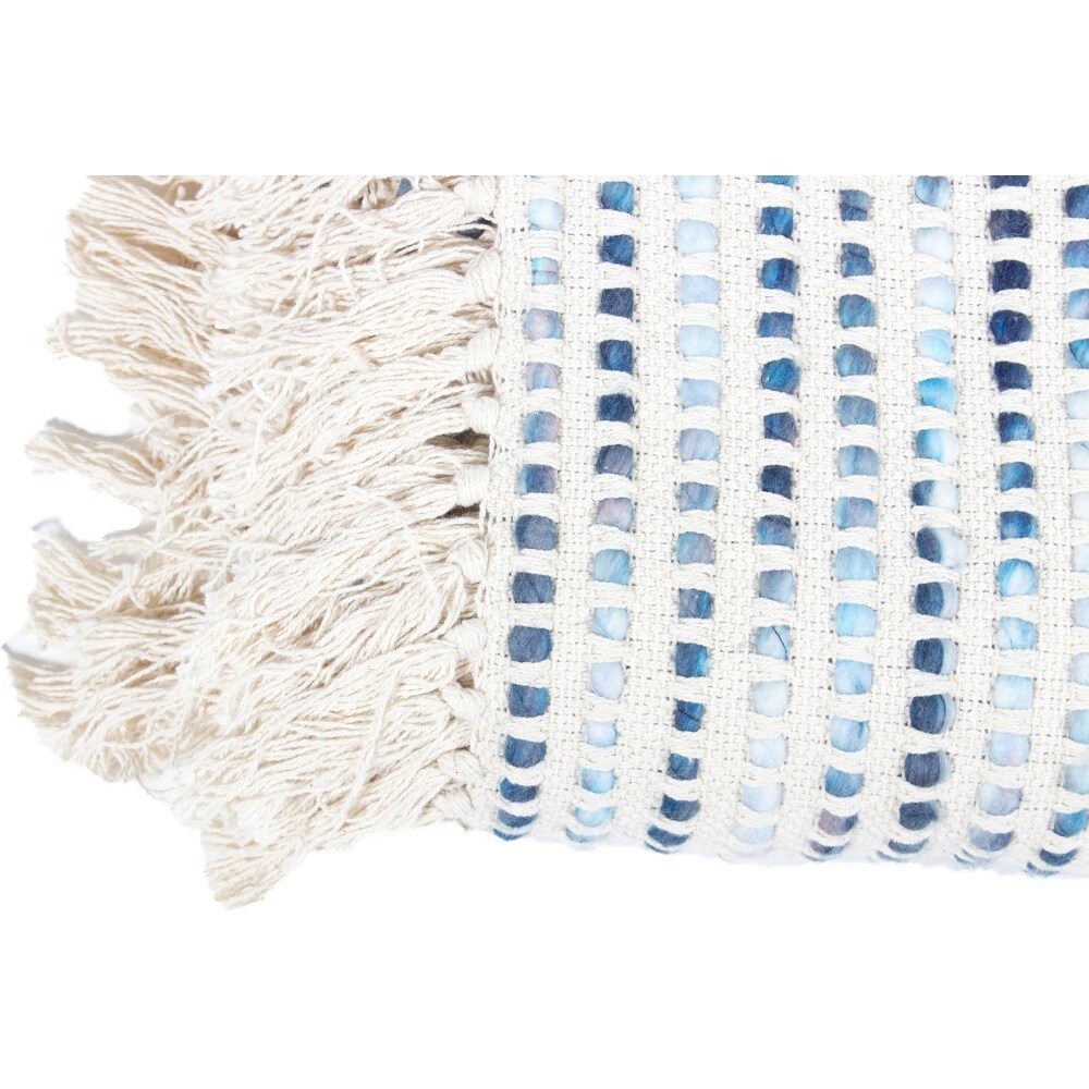 Blue Contemporary Modern Throw Blanket