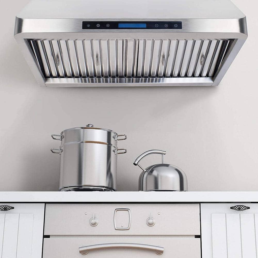 Home Beyond 30 in Under Cabinet Range Hood With Light in Stainless Steel