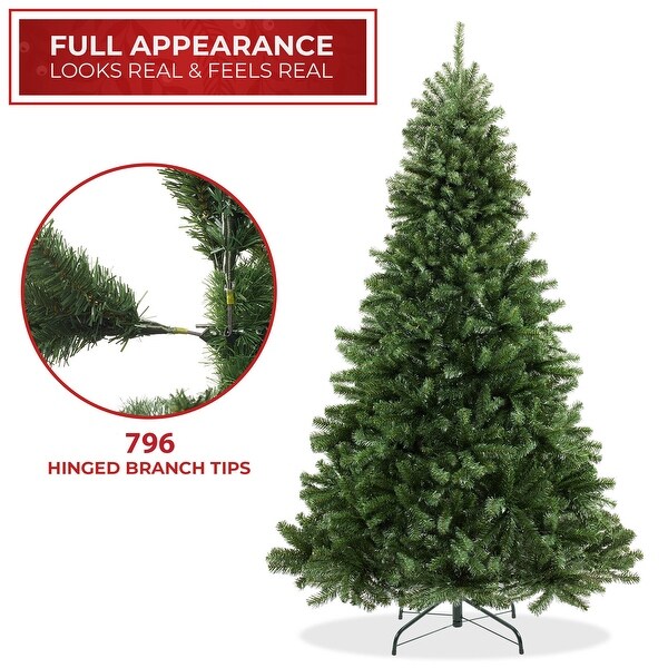 Realistic Green Spruce Artificial Christmas Tree with Stand