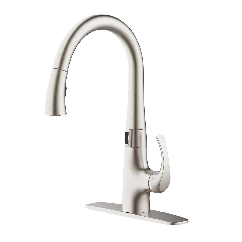 Glacier Bay Breese Single-Handle Touchless Pull Down Sprayer Kitchen Faucet in Spot Resist Stainless HDQE1210001SP