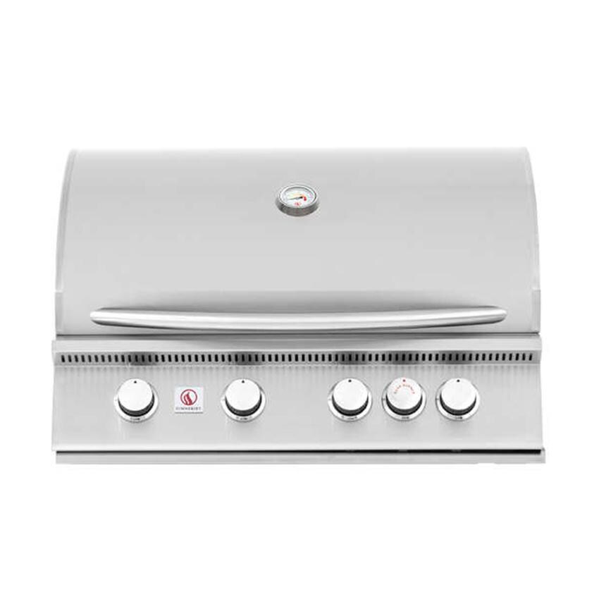 Summerset Sizzler 32-Inch 4-Burner Built-In Natural Gas Grill With Rear Infrared Burner