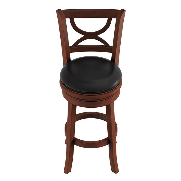 Hastings Home 29-Inch High Back Bar Stool with 360-Degree Rotating Seat