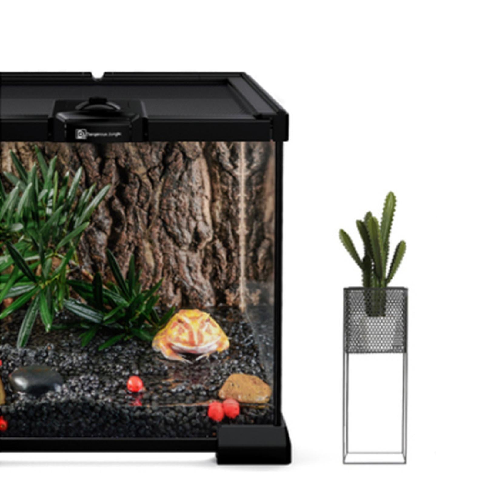 Habitat Climbing Mat Decoration Reusable Reptile Terrarium Background Portable Cork Tile Terrarium Background for Hotel Decoration 18cmx13cm