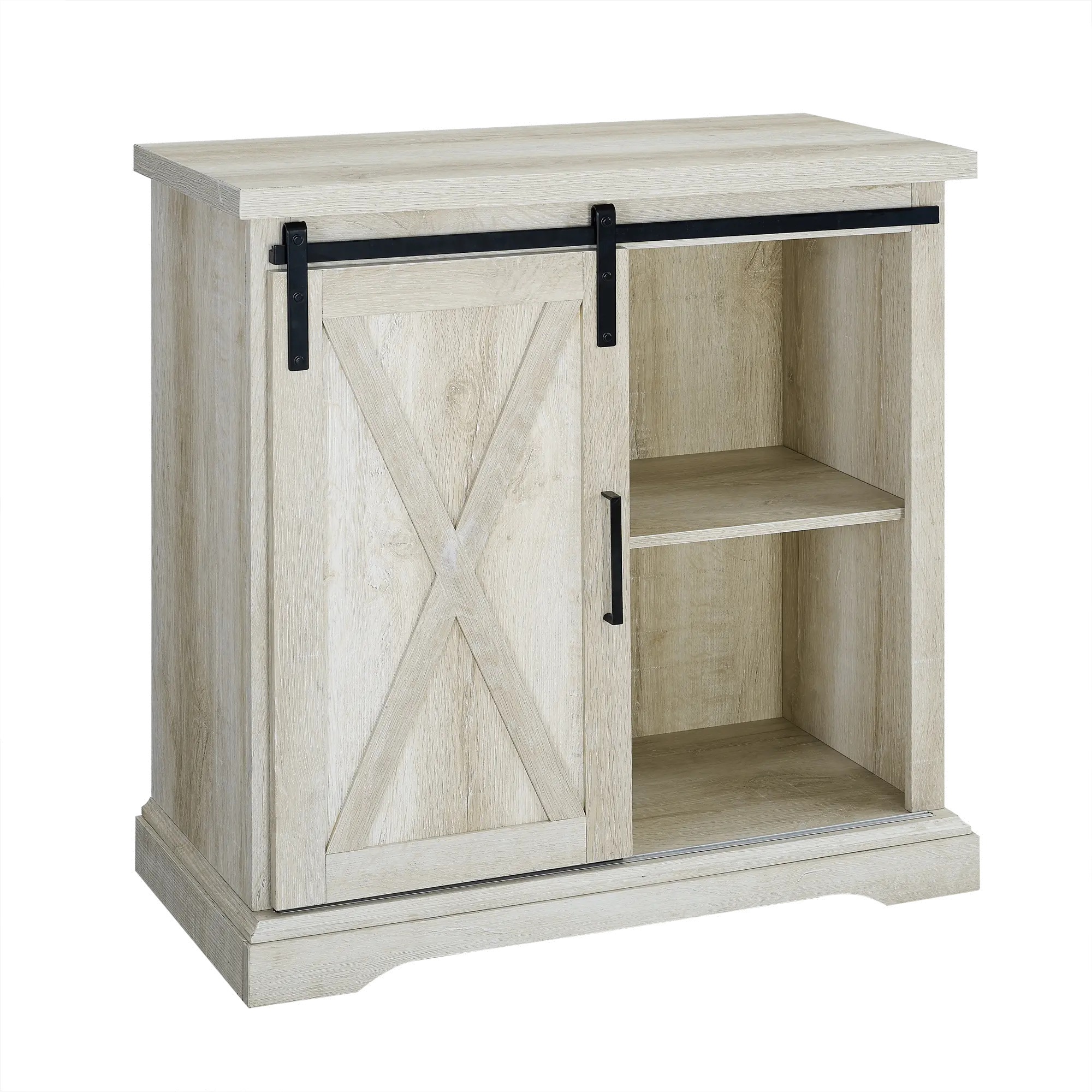 Carolina White Oak Farmhouse Buffet Cabinet - Walker Edison