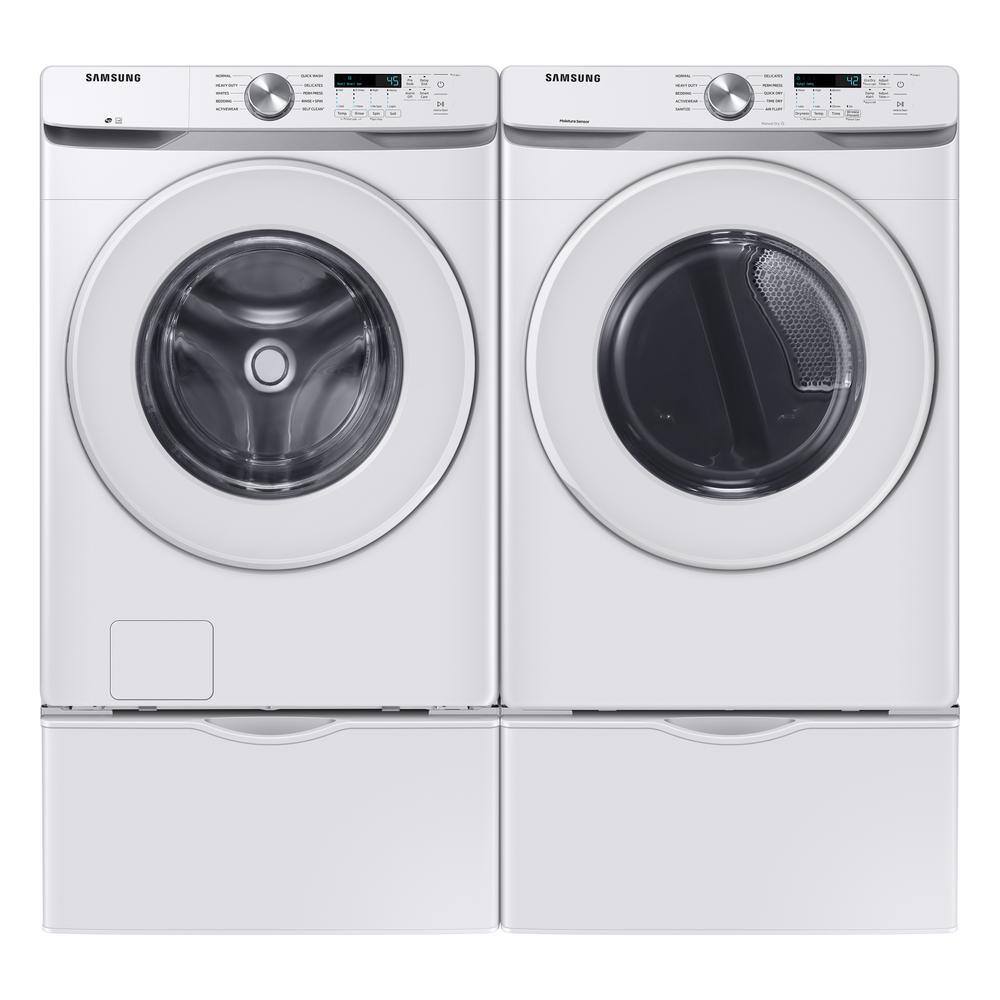  7.5 cu. ft. Stackable Long Vented Gas Dryer with Sensor Dry in White DVG45T6020W