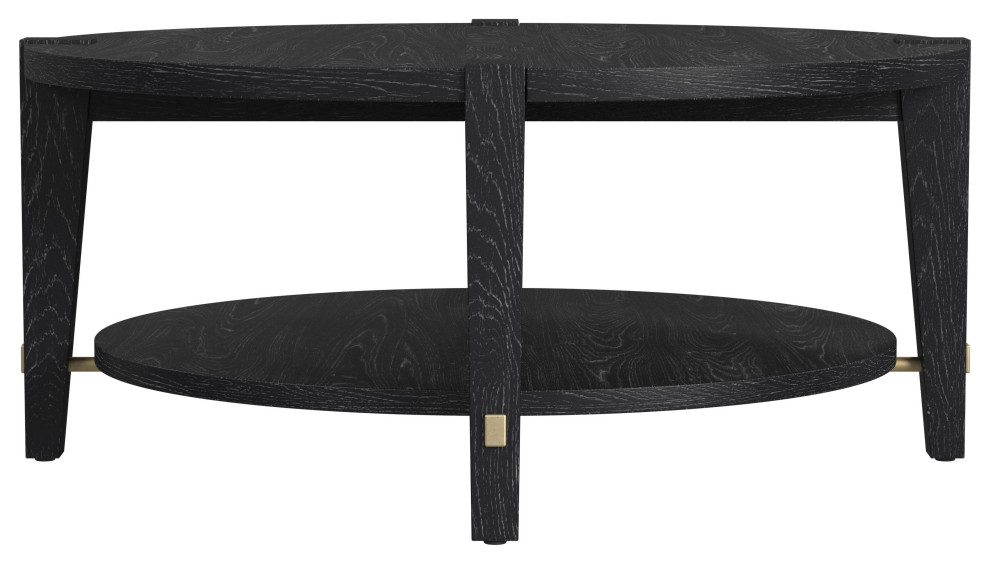 Whitfield Round Cocktail Table   Transitional   Coffee Tables   by BASSETT MIRROR CO.  Houzz