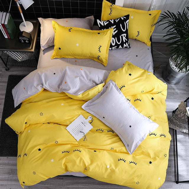 Duvet Cover Flat Bed Sheet Bedding Set