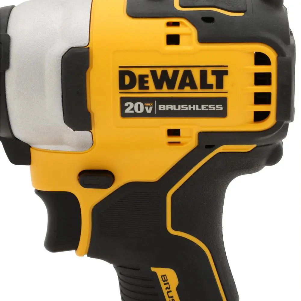 DEWALT ATOMIC 20V MAX Cordless Brushless Compact 14 in. Impact Driver Kit and ATOMIC Brushless Compact 12 in. Hammer Drill DCF809C2WCD709B