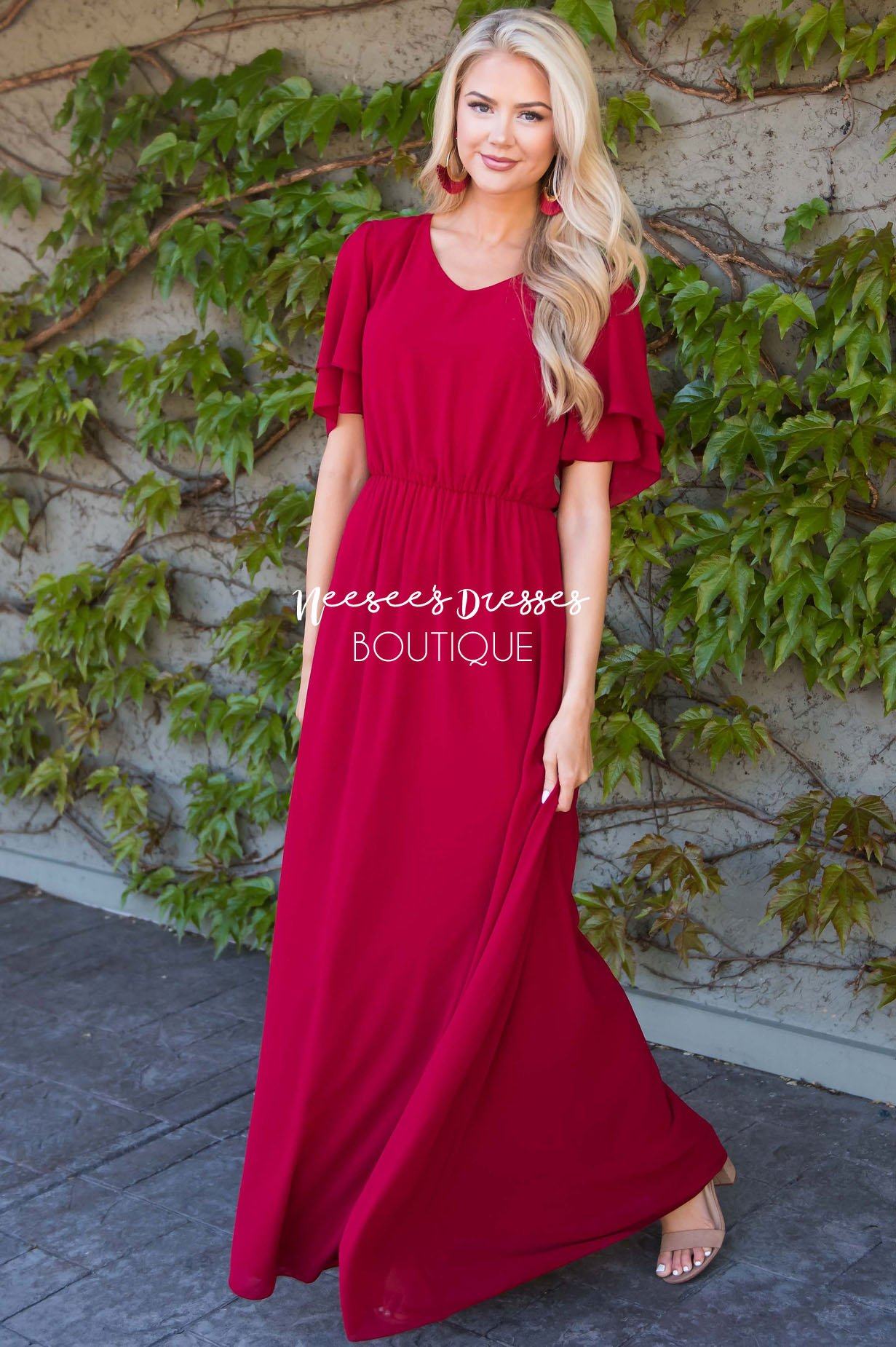 The Chloe Chiffon Maxi Dress