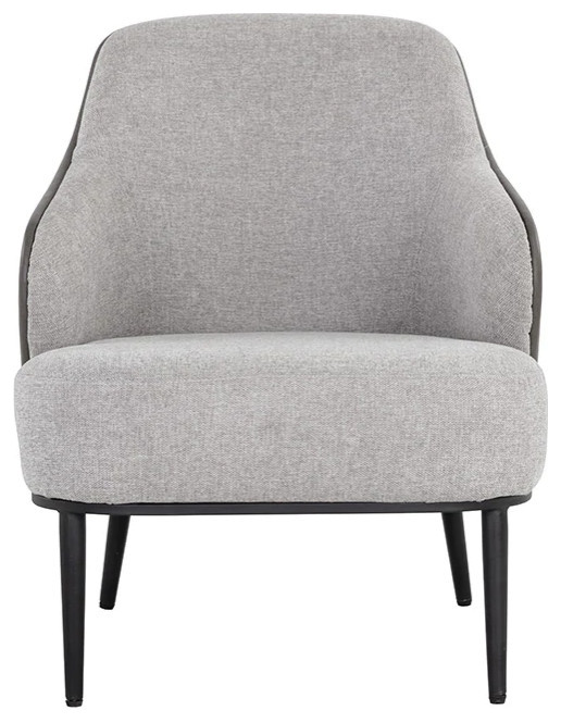 Oralee Lounge Chair Belfast Heather Grey / Bravo Ash   Midcentury   Armchairs And Accent Chairs   by Rustic Home Furniture Deco  Houzz