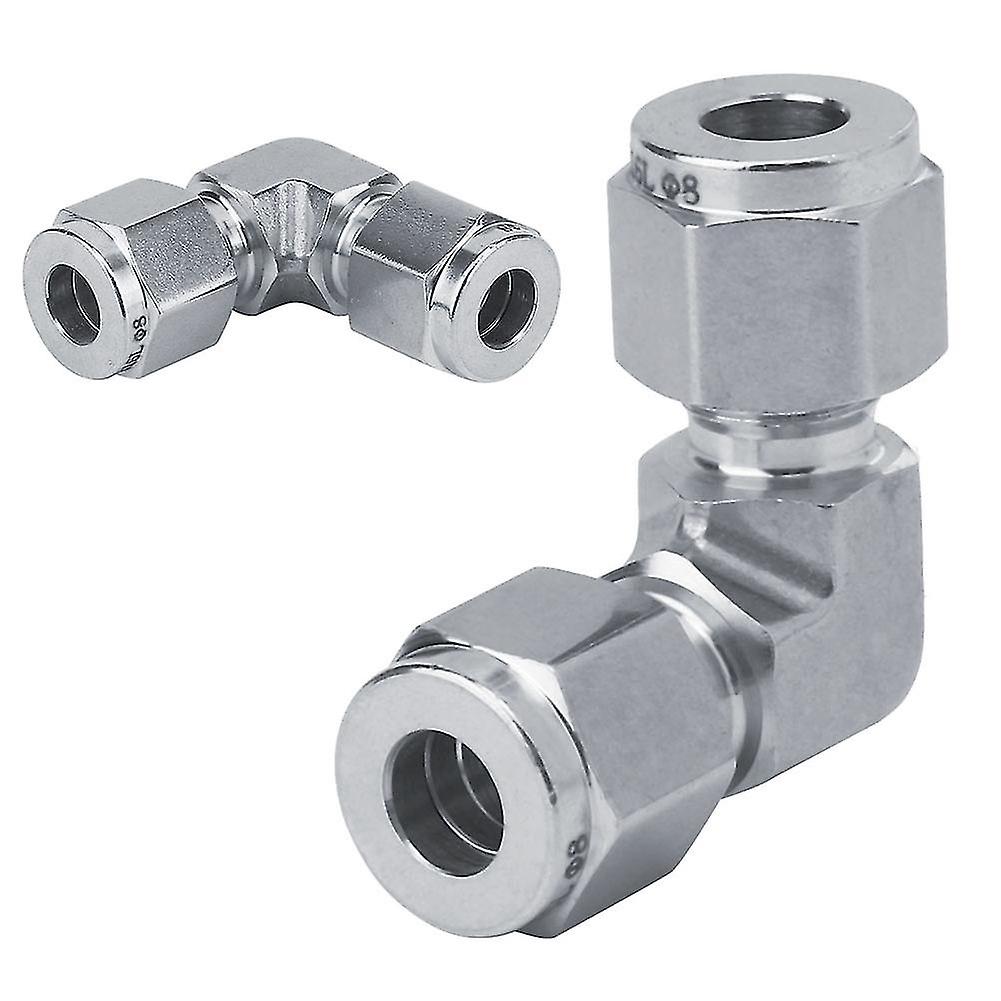 316 Stainless Steel Tube Connector Quick Connection High Pressure Water Pipe Elbow Nut Fittings316 Ф8