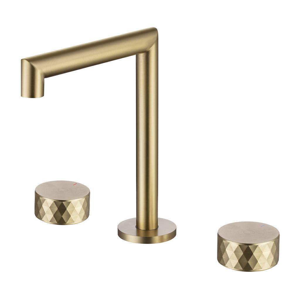 GIVING TREE 2-Handle Deck-Mount Modern Roman Tub Faucet Trim Kit with New Fashion Switch in Brushed Brass HDLTGY0004