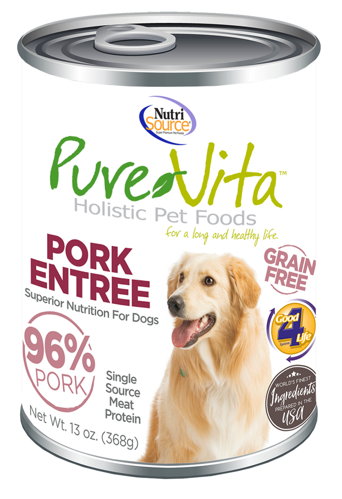 PureVita Grain Free 95% Pork Entree for Dogs