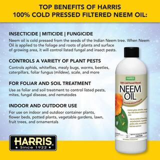 Harris 12 oz. 100% Cold Pressed Unrefined Cosmetic Grade Neem Oil NEEM-12