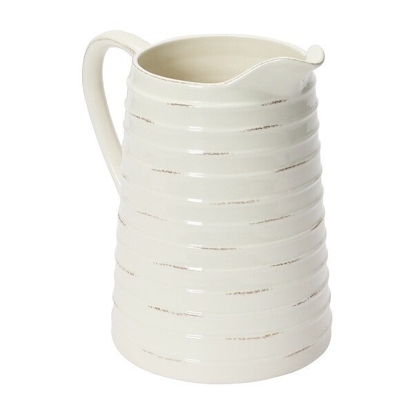 White Ceramic Pitcher