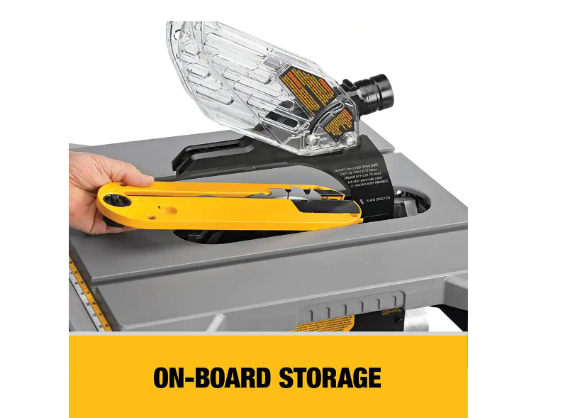 DEWALT DWE7485 15 Amp Corded 8-1/4 in. Compact Jobsite Tablesaw with Compact Table Saw DW7451 Stand