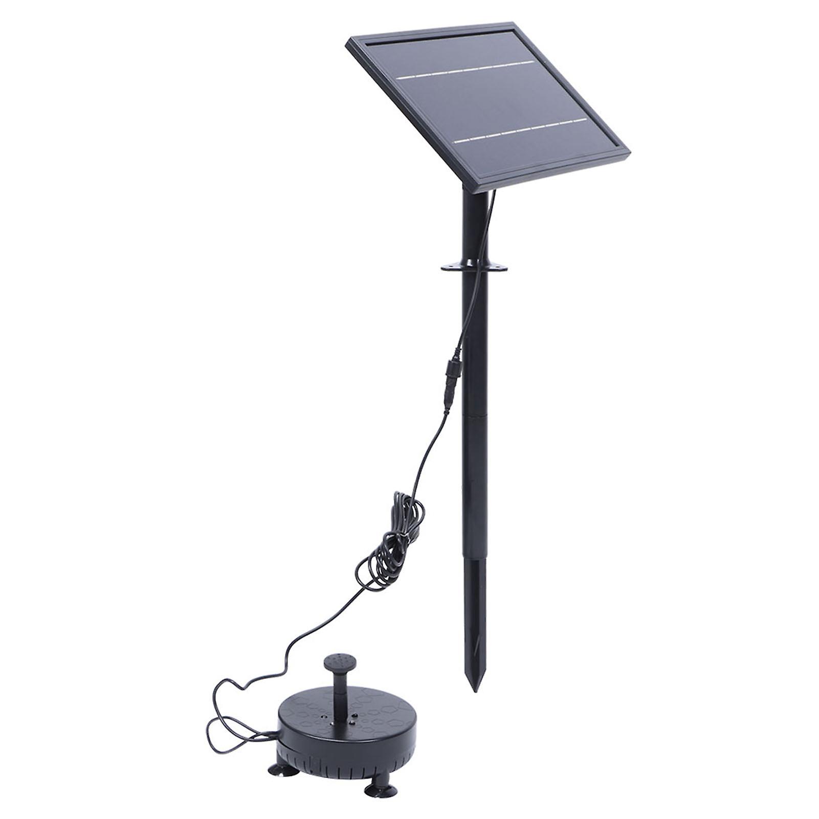 9v 8w Remote Control Floating Solar Fountain Pump With Light For Garden Outdoor Landscape Decor