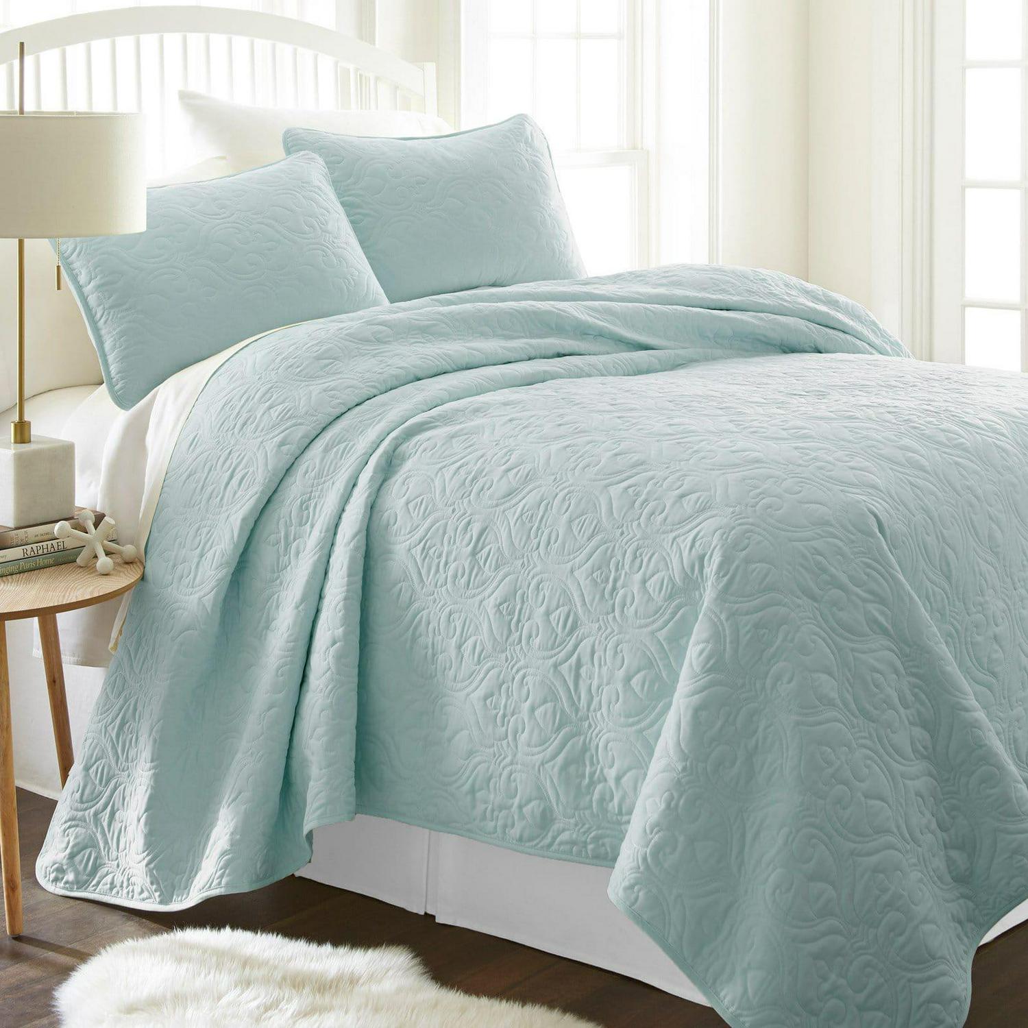 Damask Quilted Coverlet Set by Noble Linens  Crowdfused