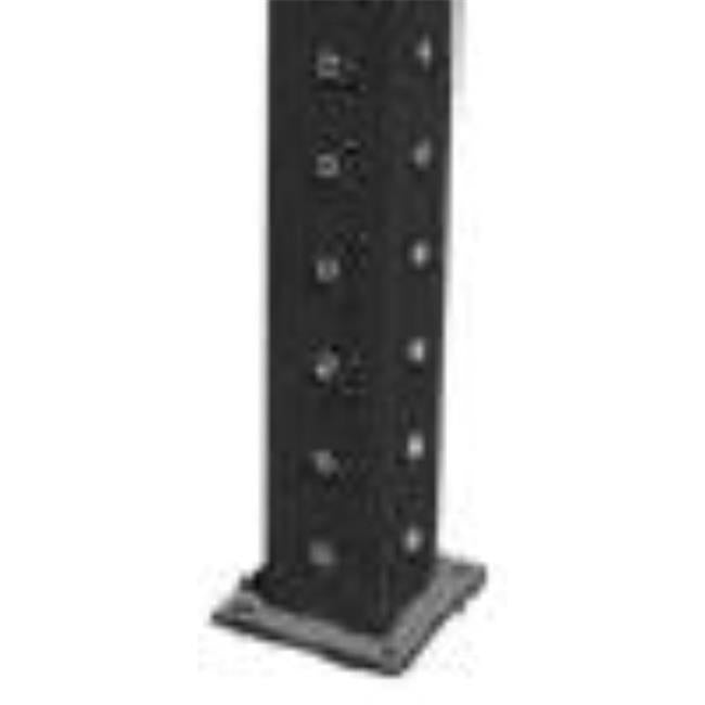 Key-Link Fencing & Railing 293732383-11 3.25 x 38 in. Level Corner Post with Plate Tex& Black