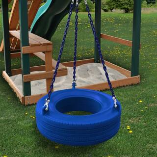 Gorilla Playsets Blue 360 Turbo Tire Swing 04-0015-BB