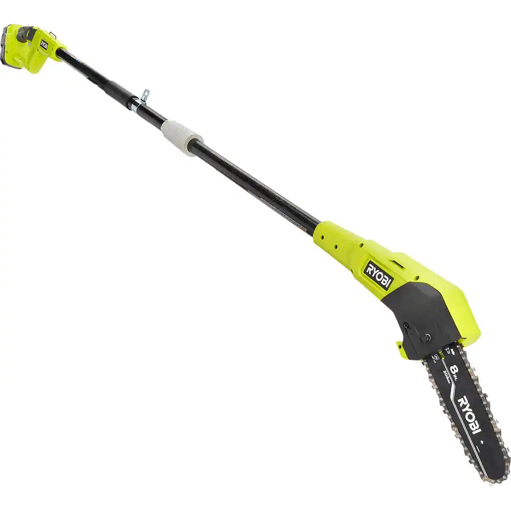 RYOBI P2510 ONE+ 18V 8 in. Cordless Oil-Free Pole Saw with 1.5 Ah Battery and Charger