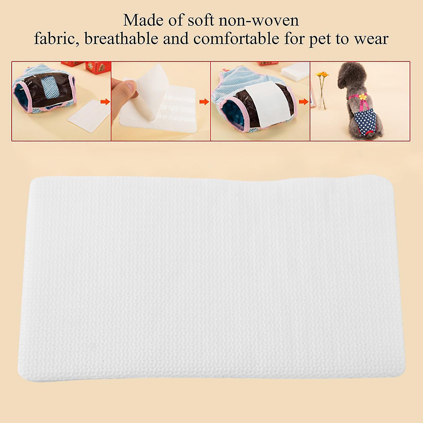 Disposable Puppy Sanitary Napkin Paper Mat Dog Hygienic Pants Diaper Mat (M 10Pcs)