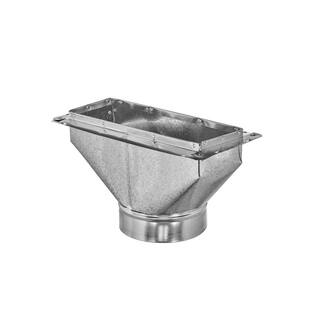 Master Flow 12 in. x 6 in. to 6 in. Universal Register Box with Flange RBF12X6X6