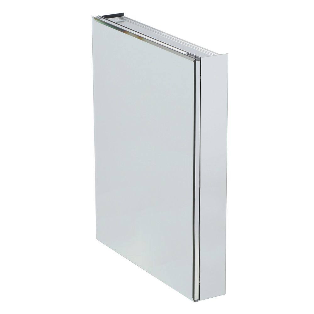 Pegasus 24 in. W x 30 in. H x 5 in. D Frameless Recessed or Surface-Mount Bathroom Medicine Cabinet with Beveled Mirror SP4582