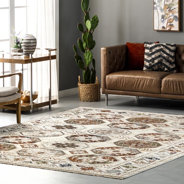 Nuloom Astrid Traditional Motif Fringe Area Rug