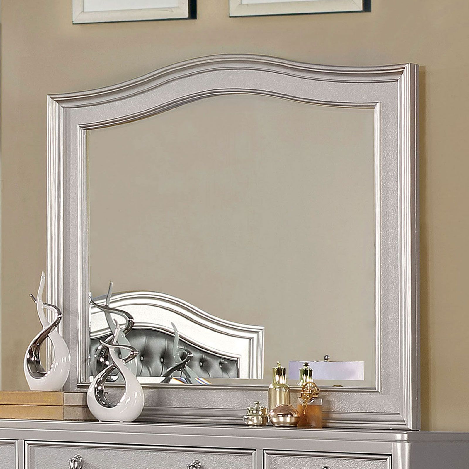 Contemporary Ariston Mirror  Silver