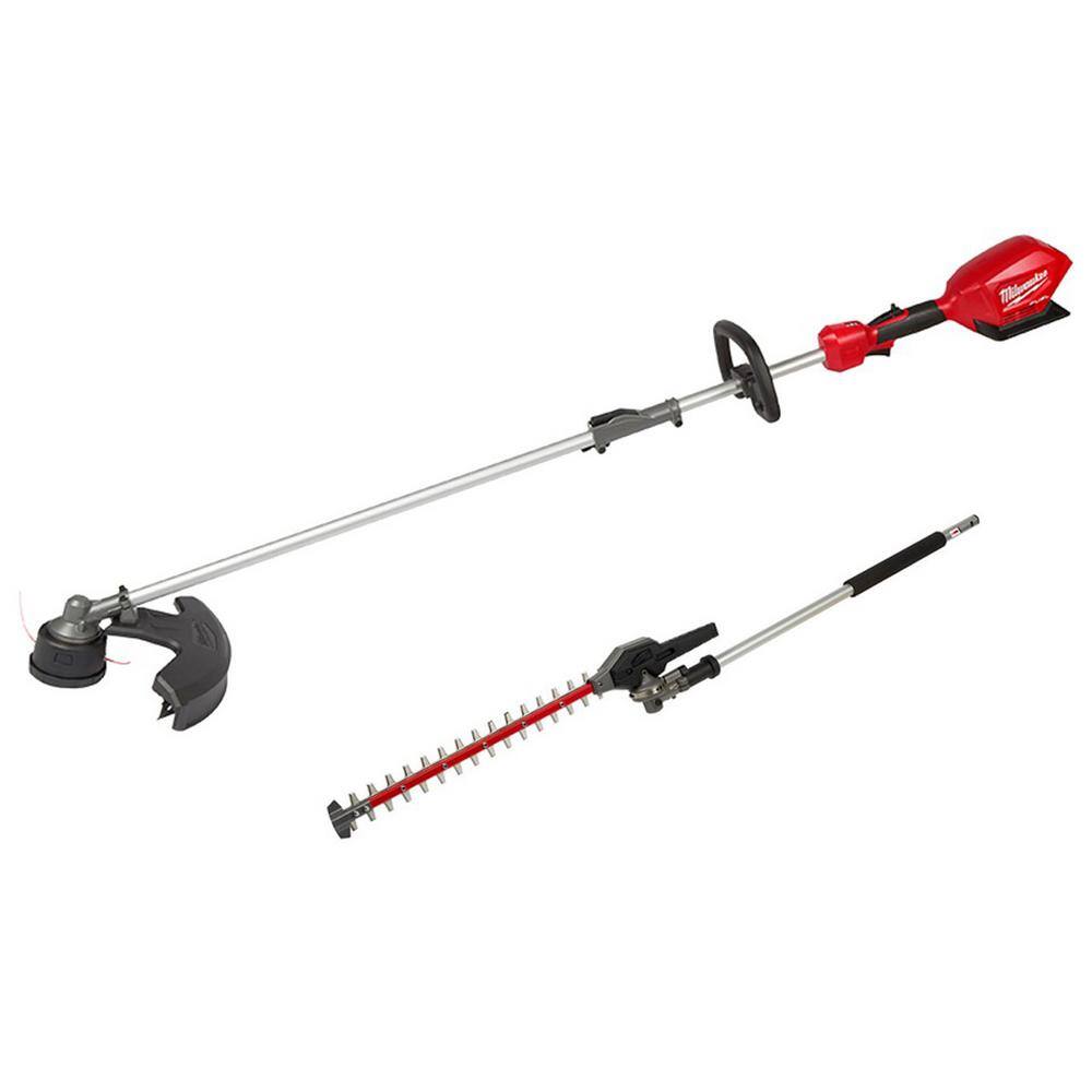 MW M18 FUEL 18-Volt Lithium-Ion Brushless Cordless QUIK-LOK String Trimmer with Hedge Trimmer Attachment (2-Tool) 2825-20ST-49-16-2719