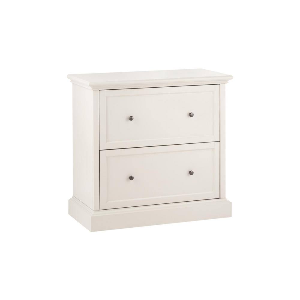 Home Decorators Collection Royce Polar Off-White 2-Drawer Wide File Cabinet SK19051Er1-PW