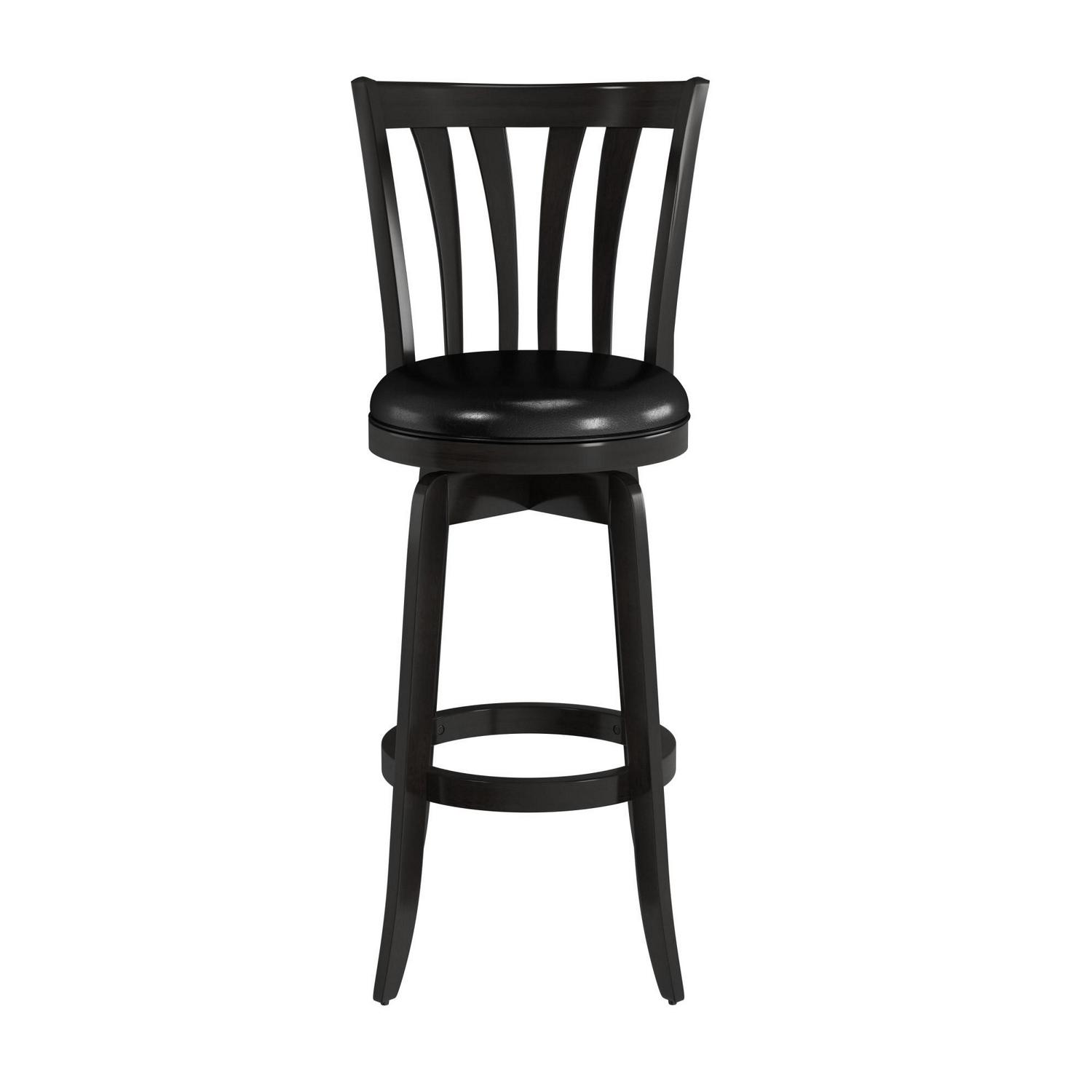 Hillsdale Furniture Savana 295  Wood Upholstered Bar Height Swivel Stool Black  Crowdfused