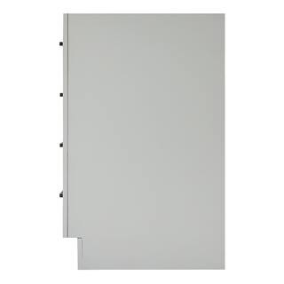 ARIEL Hepburn 42 in. W x 21.5 in. D x 34.5 in. H Bath Vanity Cabinet without Top in Grey T042S-BC-GRY