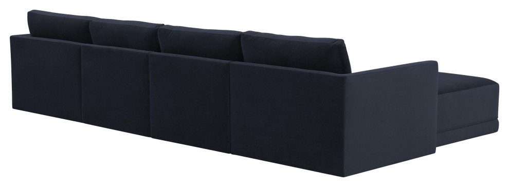 Willow Navy Modular U Sectional   Transitional   Sectional Sofas   by First of a Kind USA Inc  Houzz