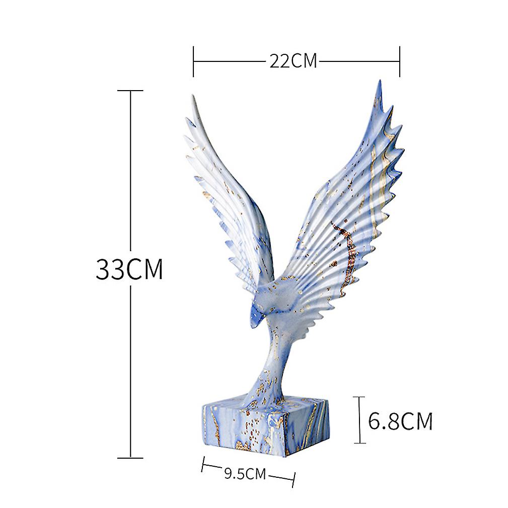 Handicraft Exhibition Grand Eagle Figurine Sculpture Statue For Home Desktop Decoration Handicraft Bookshelf Ornaments