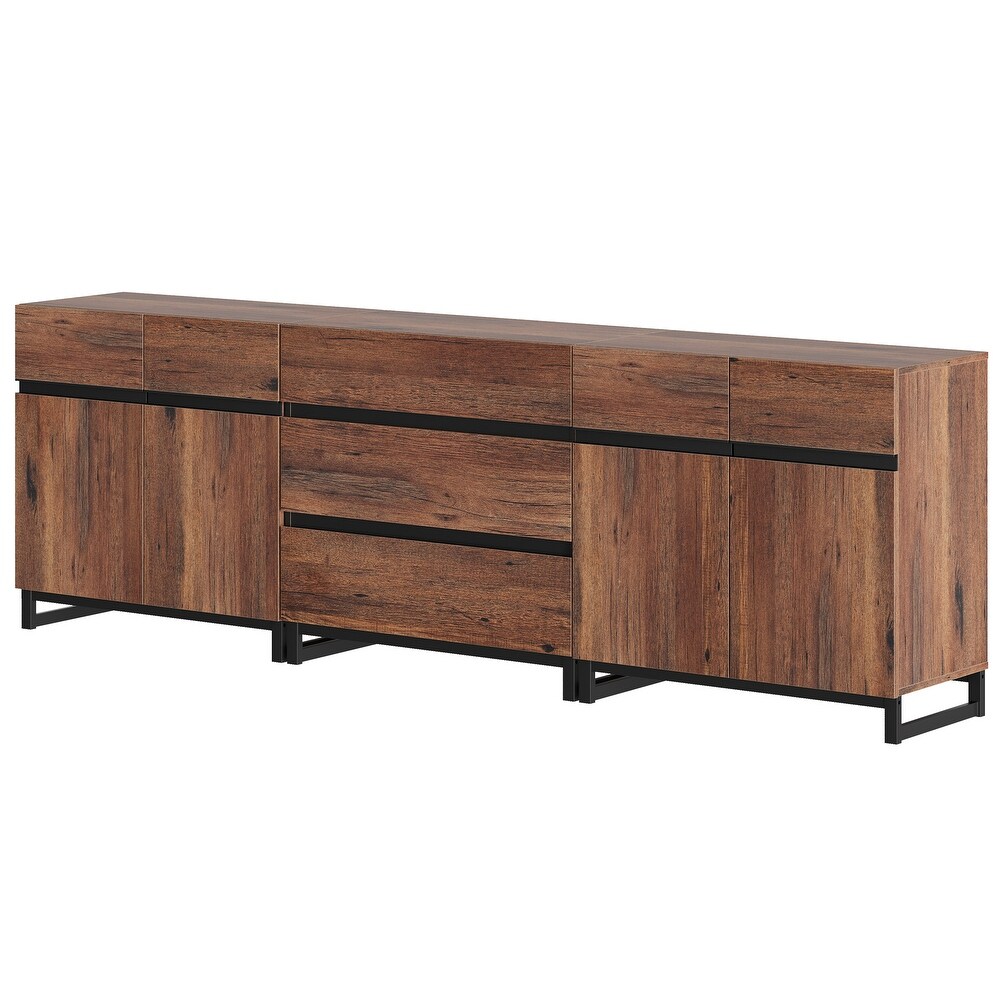 WAMPAT Modern TV Stand for TVs up to 100 inch