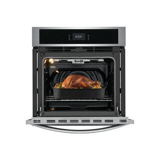 Frigidaire 27 in. Single Electric Wall Oven with Convection in Stainless Steel FCWS2727AS