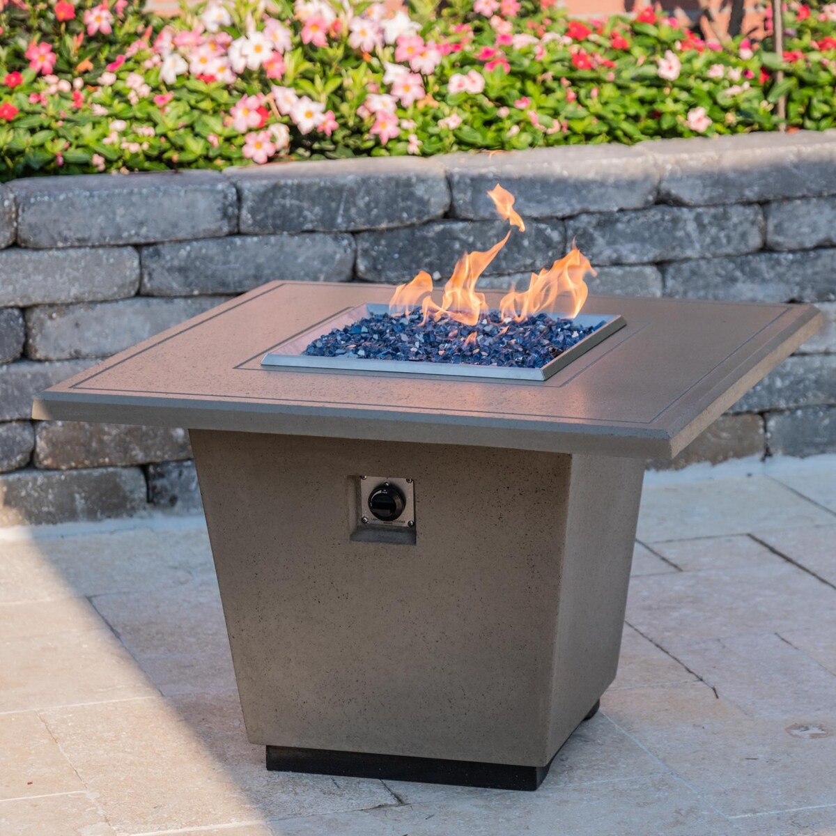 American Fyre Designs Cosmopolitan 36-Inch Square Propane Gas Firetable