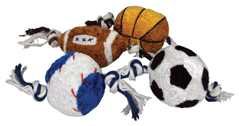 PLUSH ROPE SPORT DOG TOY