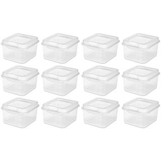 Sterilite 0.2 Gal. Plastic FlipTop Latching Storage Box in Clear (12-Pack) 12 X 18038612