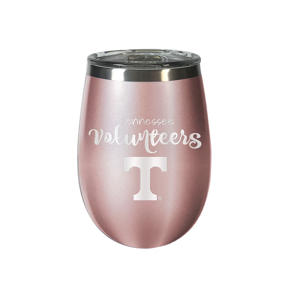 Tennessee Volunteers Rose Gold Finish Wine Tumbler